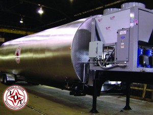INFERNOTHERM 18x24 chiller mounted on a horizontal portable 25k tank